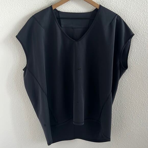 Lululemon Capped Short Sleeve Tee Gray Oversized 8 - Picture 1 of 6